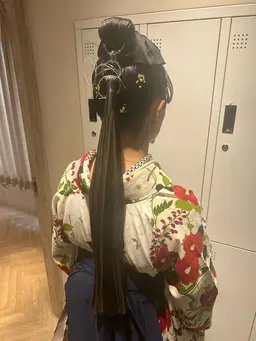 卒業式🎓ヘアアレンジ✨️💓‪