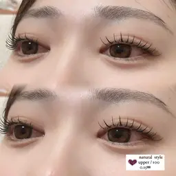 【マツエク&眉毛で垢抜け✨】マツエク80本​〜​👀＋美眉デザイン📝アイシャンプー&高級コーティング付き（オフ＋500円