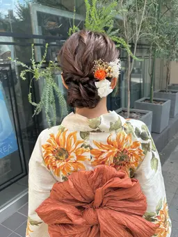 【夏祭り/イベントに！🌻】浴衣着付け+ヘアセット