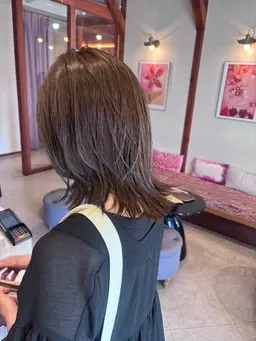【何度でも使える🫧】カット+艶カラー+卵殻膜TR
