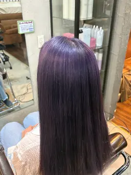 【10月限定🫐】ブリーチ+カラー+外部補修トリートメント※練習モデル