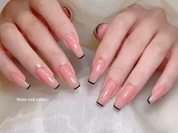 【ハンド】フレンチ🧡クリアベース