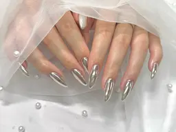 🌷ミラーネイル🌷(オフなし)🪞オーロラミラーもございます🪞→minimo限定ベースカラーの追加無料✨