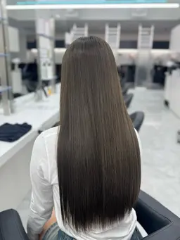 【傷んだ髪をケア🎀】縮毛矯正＋カット＋上質ワンカラー＋髪質改善トリートメント🏹