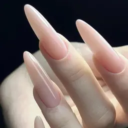 【ハンド】「オフなし」美フォルム★チップ長さだしワンカラー/ラメグラ