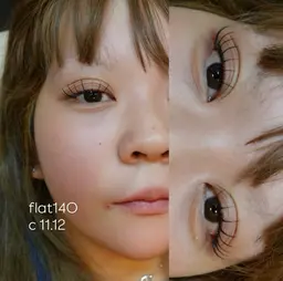 LEDでモチ1.5倍⭐️フラットラッシュ120本