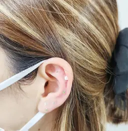 💎耳つぼジュエリー💎【片耳3-5粒】　肩こり、ダイエット、むくみなど