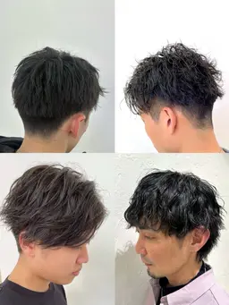 メンズカット × ツイストスパイラルパーマ