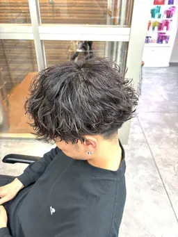 【ゆるい大きいカール🇰🇷】カット＋シャドウパーマ