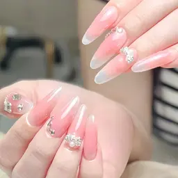 大人気!	チップ長さだし+チ一クネイル+マグネットフレンチ8500