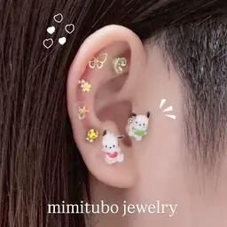 🌟耳つぼジュエリー6粒🌟リフトアップケア（マッサージ付き）