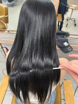 【U24限定】透明感カラー✨➕ケアカット➕髪質改善ケアトリートメント✨#暖色カラー#韓国