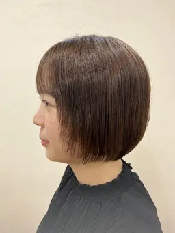 前髪カット＋うる艶カラー＋髪質改善トリートメント