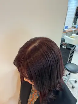 U24ೀ🍓ブリーチなしWカラー+プレミークtr (ロング料金別)