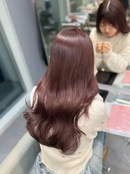 【👑人気No.1⭐️】ブランドカラー🫧+選べるトリートメント】超音波アイロン付き