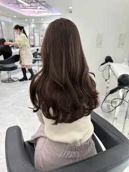 ︎💕︎【ミニモ限定価格❤️】似合わせカット＋🫒赤み消しカラー🫒＋1stepトリートメント＋コテ巻き仕上げ︎💕︎