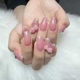 🍬可愛いラメグラデーション🩷ベースあり