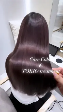 🫧🉐ダメージの気になる方へ🉐🫧【✨🫧髪質改善inケアカラー+TOKIO超音波トリートメント🫧✨】
