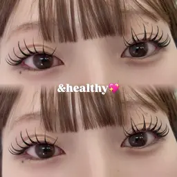 💖&healthyアンドヘルシー フラットラッシュ100~120本＆まつ毛パーマ /マツエク/大宮