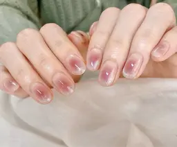 🎀可愛さ抜群チークネイル+🧲マグネット ¥7590→¥6990 ✨小さいストーン両手2本まで無料