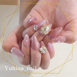 マグネット✨ミラー✨フレンチデザイン（パーツ別途料金可）