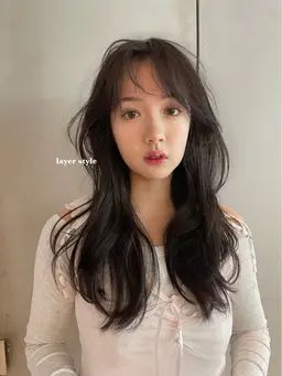 💗<マイクロナノバブル付き>💗ロングまたミディアムレイヤーカット