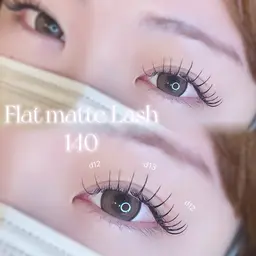 オフあり🖤フラットマットラッシュ140本🖤