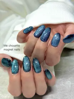 【オフ込み・輝き最上級💎✨マグネットフラッシュネイル】　最新ジェル☆キラキラキラワンカラー  (1色追加＋¥1000)