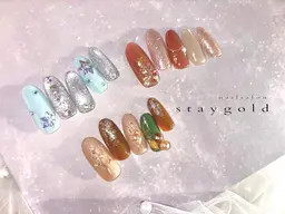 monthly定額ネイル☆オフ込5500円!定額アート20種類以上のサンプルから選んで頂けます。カラーチェンジOK☆