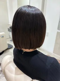 切りっぱなしボブヘア、ボブヘア