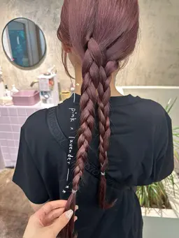 【伸ばし中の方におすすめᯓ★】透明感カラー+髪質改善バイカルテ6stepトリートメント+前髪カット🌛