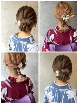 浴衣着付け&ヘアアレンジ