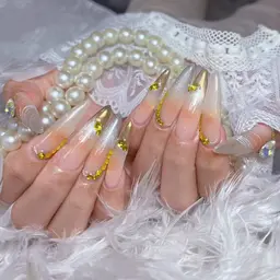 ❤️✨チップ+ジェル長さ出し☆持ち込みデザイン★シンプル10本まで★¥12980