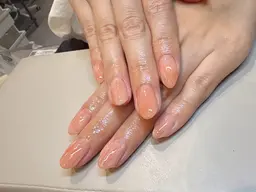 フィルイン対応⭕️自爪を傷つけないネイル🌷🫧【オフ込】ワンカラー🌷100色以上選べるネイル💅2色までOK🩷🩵