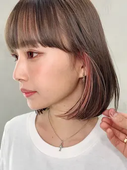 30代​〜​40代向けのインナーカラー（イヤリングカラー）※ブリーチはイヤリングカラーのみ※補足説明を必ず読んで下さい。