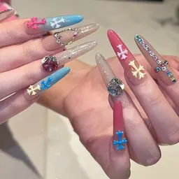 【チップ長さだし】持ち込みデザイン🎨アート&パーツ放題🎀