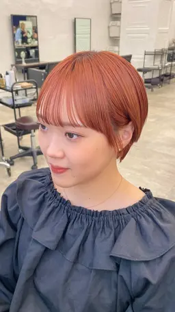 〘 ブリーチしたくない方におすすめ✨️〙ブリーチなしダブルカラー❤️🧡➕3stepトリートメント🧴‎