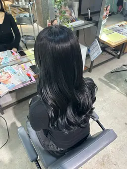 透明感UP⤴️ダメージケアカラー🩵✖️トリートメント🛀