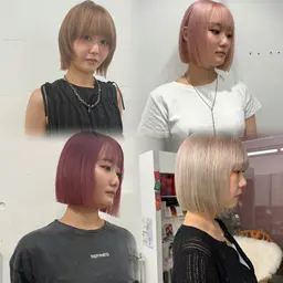 ボブカット✂️＋1ブリーチダブルカラー︎💕︎(milbon退色ケアトリートメント付き🫧)