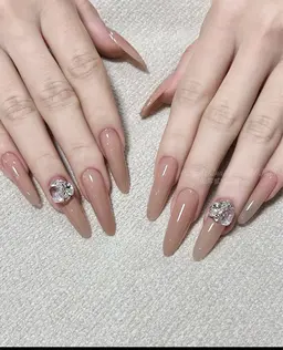 🌟初次オフ無料🌟【自爪】ベビープーマ/グラテーション／チークネイル¥8980→¥3980