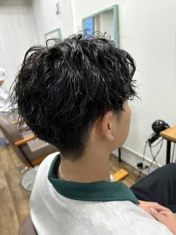 メンズカット＋ツイストスパイラルパーマ