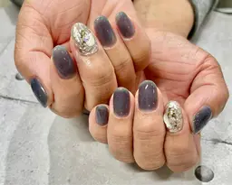 ２本アートコース✨アート以外のお爪はワンカラーかグラデーションです⭐︎持ち込みOK🙆‍♀️左右同じデザインになります。