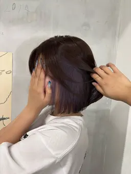 ブリーチなしワンカラー(ボブ)