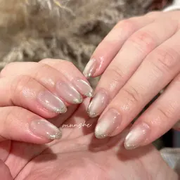 【hand】マグネット✖️ラメフレンチネイル10本💕