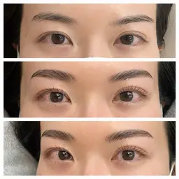 【眉毛のくせをとって毛流れを作る】HBLハリウッドブロウリフト➕眉毛WAX【間引き可◎お仕上げ眉メイク込み】