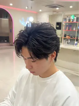 🌀メンズ限定🌀カットパーマ⚡️フェザーパーマ⚡️ニュアンスパーマ⚡️スタイリング付