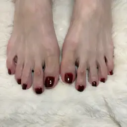 【フット】【オフあり⭕️】🩵ワンカラーネイル（ラメ選択可能）🩵