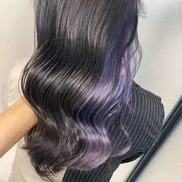 🦋ハイライトグラデーションインナーカラー