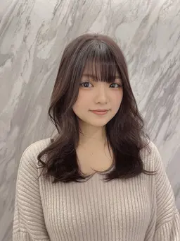 【レディース】小顔に見える前髪、顔まわりにこだわったデザインカット＋TOKIOトリートメント