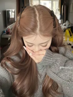 【ブリーチリタッチ➕カラー🧤🤍】ミニモ学割／うる艶可愛い♡透明感ベージュ・ミルクティーカラー🍯✨